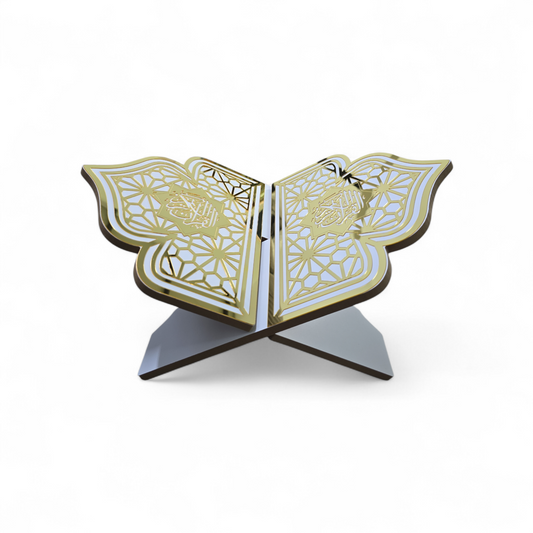 Acrylic Premium Quran Rahal – Beautiful Islamic Design - 3 Sizes