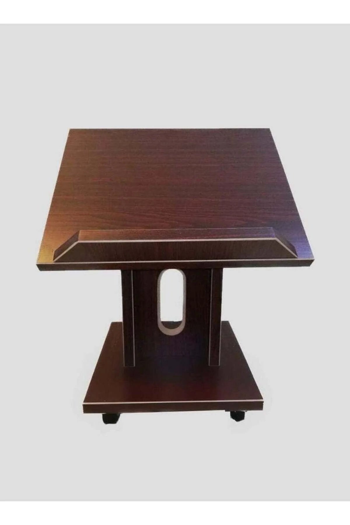Wooden Quran Stand with Tissue Holder – Multi-Functional Islamic Podium Table