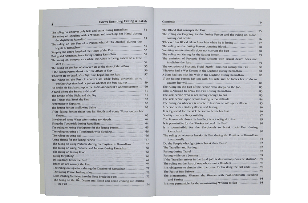 Fatawa Regarding Fasting and Zakah