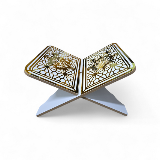 Acrylic Quran Stand X Shape Rahal - 3 Sizes