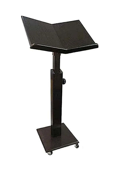 Premium Wooden Adjustable Quran Stand with Wheels – Mobile Rehal Podium