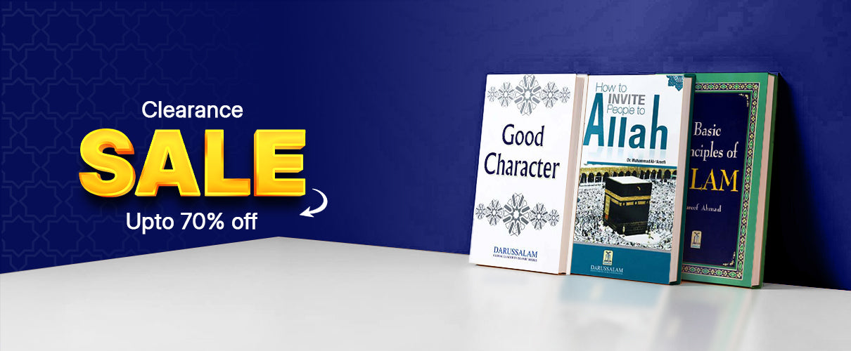 Clearance sale of about 70% on authentic Islamic books.