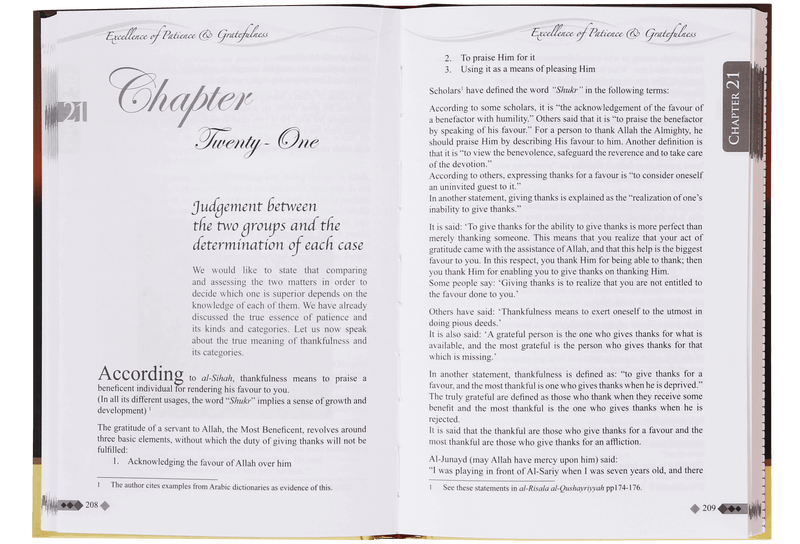 Excellence of Patience & Gratefulness