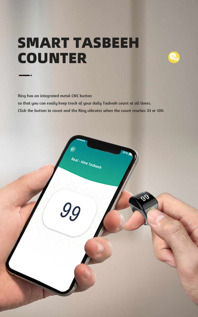 Smart Electronic Ring Counter - Digital Azan Alarm Clock